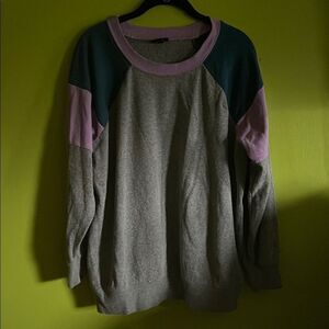 Torrid Color Block Long Sleeve Sweatshirt Torrid Size 0 12/L